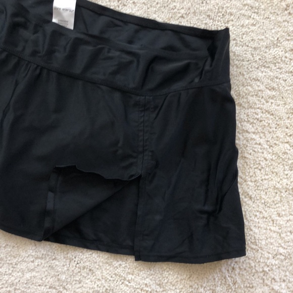 Pure Energy plus size black swim skirted bottom - Picture 4 of 12